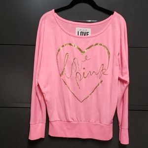 PINK by victoria secret off shoulder swear xs